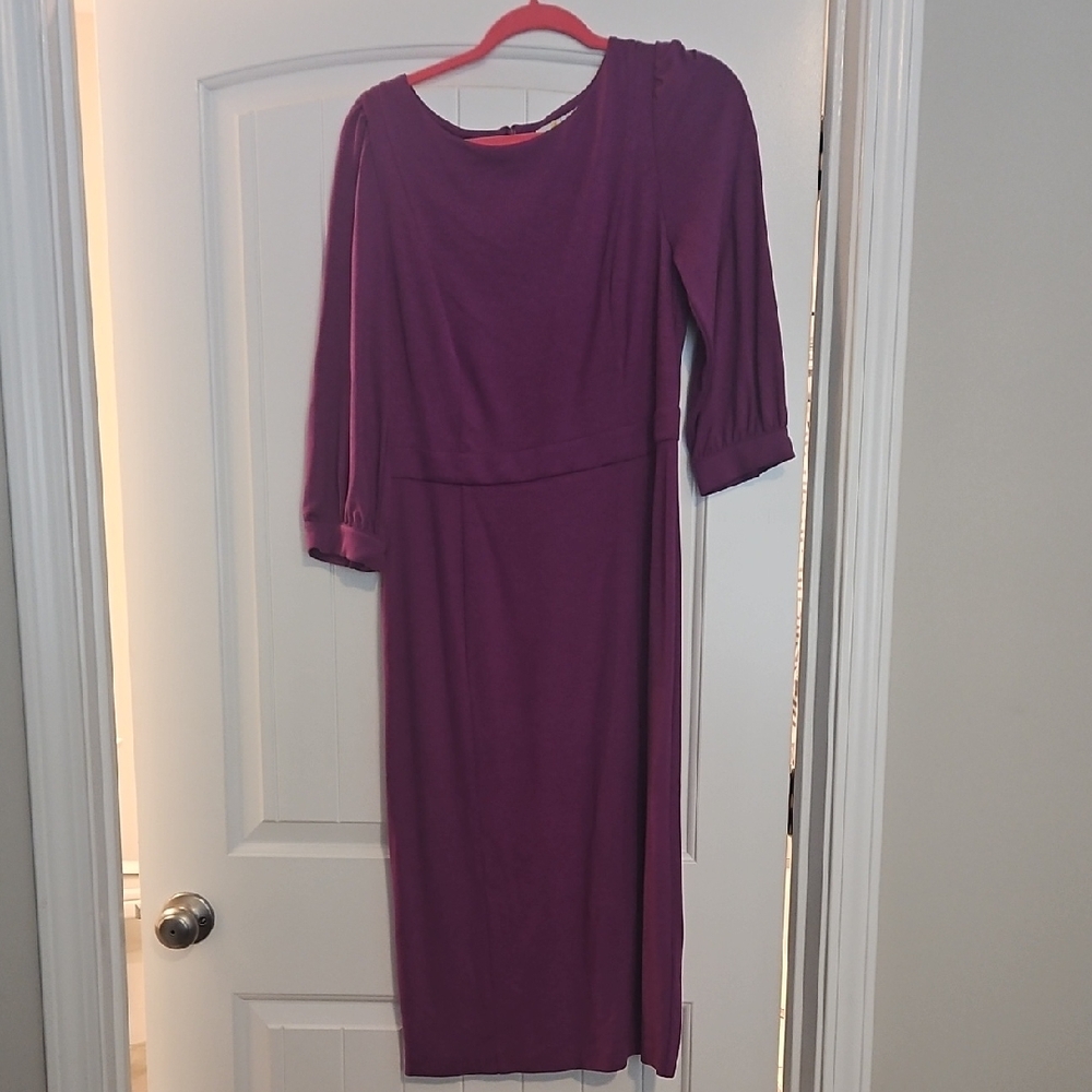 Boden Asymmetrical Dress in Rich Purple
